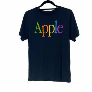 Apple Small Tshirt Short Sleeve Black Original